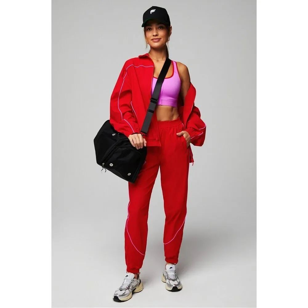 ✨Fabletics Relay Track Red Heated Red Sz 2X Pants✨